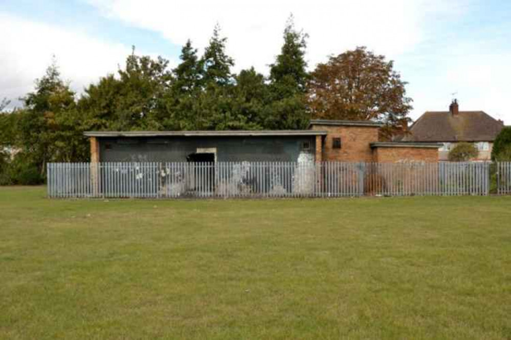 The former cricket pavilion on the Daisy Field.