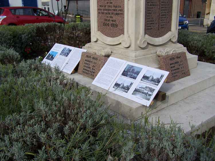 How the boards were displayed for the centenary