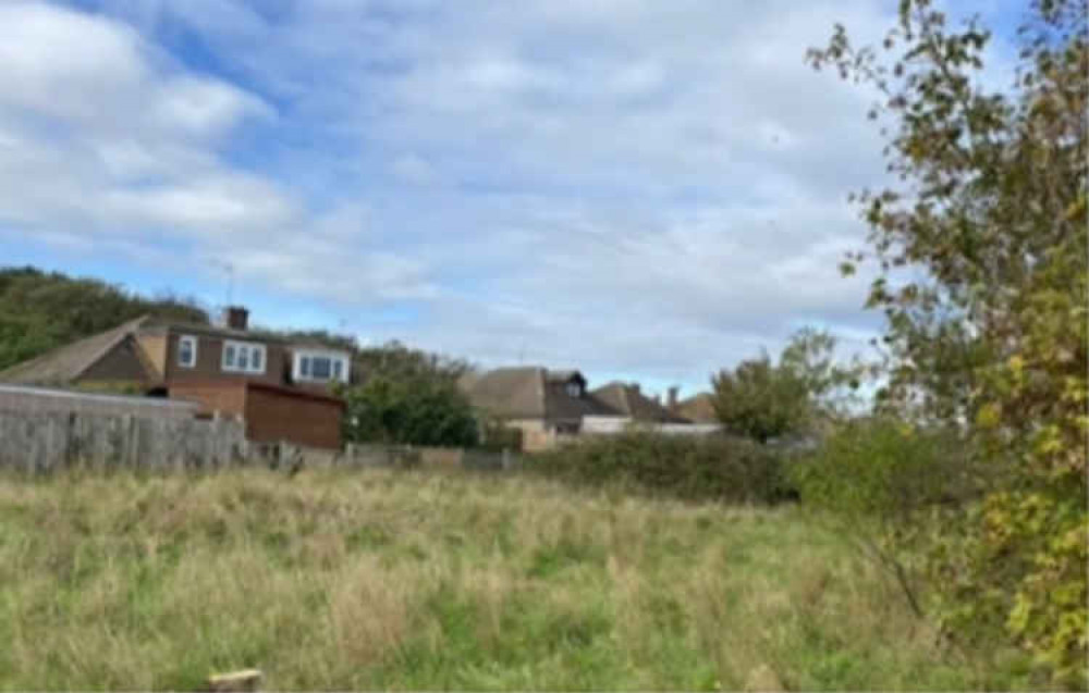 A view from the rear of the proposed site.