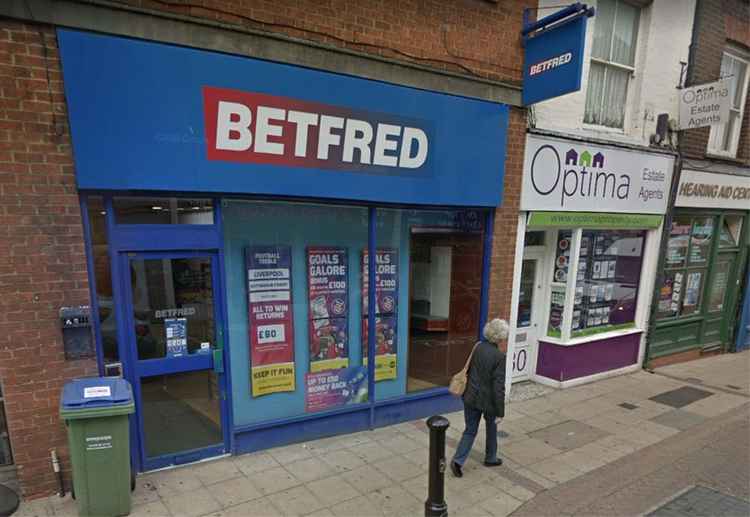 The Wisbech High Street betting shop where the first robbery took place.