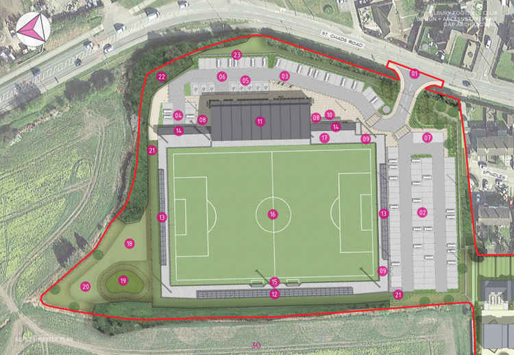 How the new ground would be laid out.