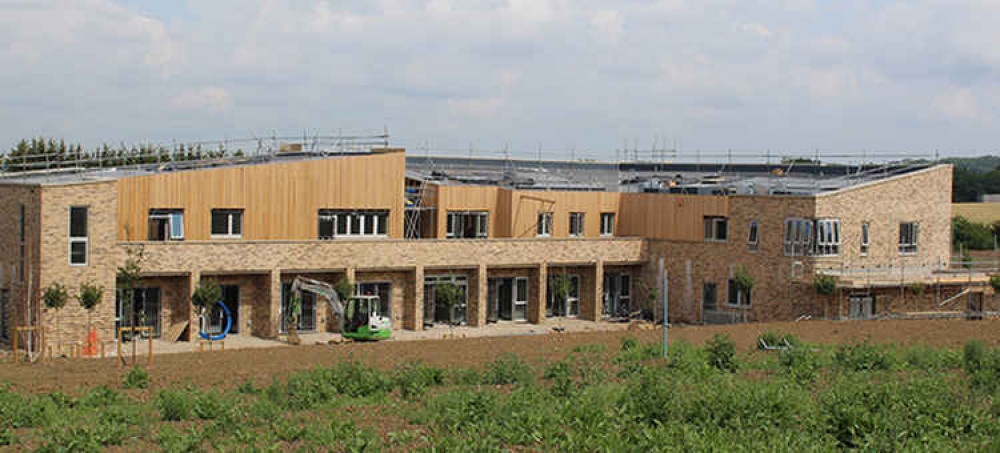 The new hospice building off Lower Dunton Road which Cllr Rice says is now ready to hand over.