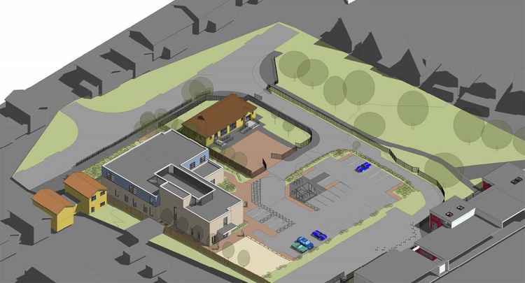 The planned layout of the new integrated medical centre at Corringham.