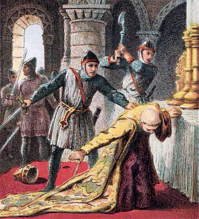 The murder of Thomas Becket