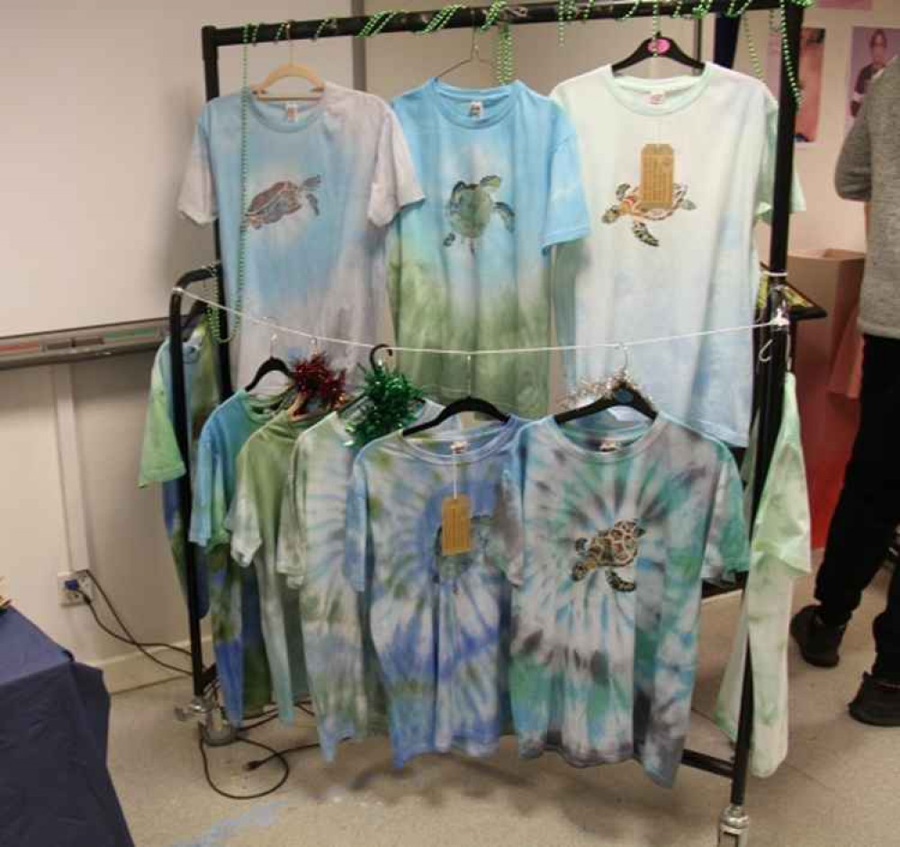 T-shirts created by Thurrock student Chloe Witts.