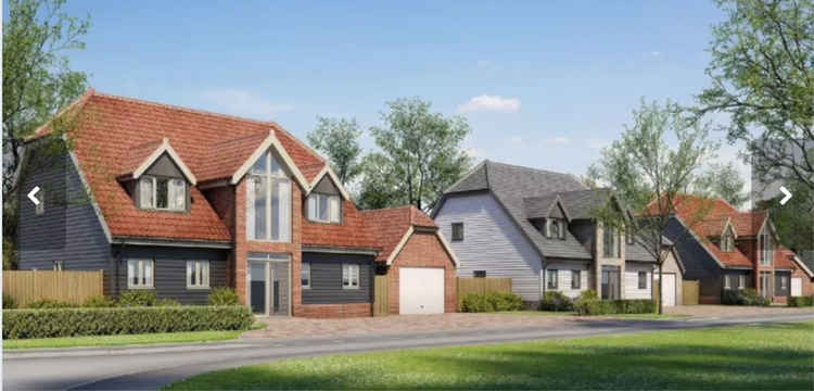 Up for sale, the planned new homes on the site