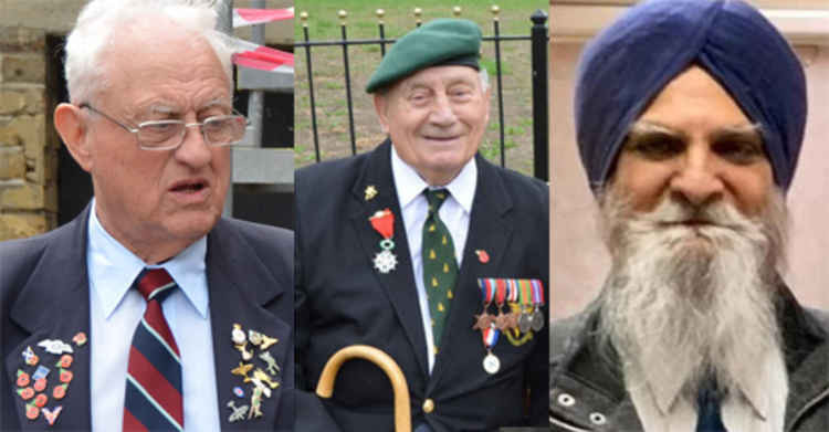 Eddy Coull, Albert England and Baldev Singh Gill.