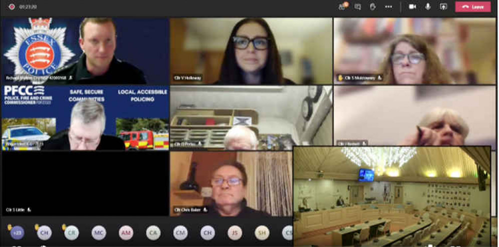 Tonight's virtual meeting featuring Ch Insp Richard Melton and Commissioner Roger Hirst.