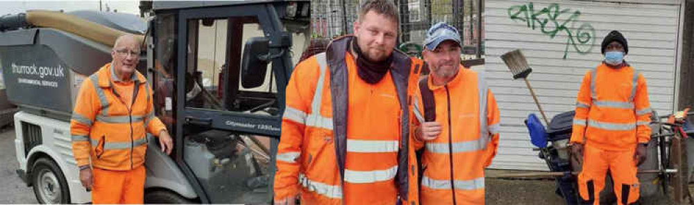 Some of Thurrock Council's highly praised environmental team.