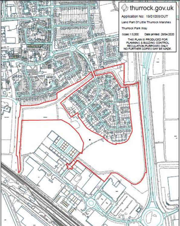 Where the new homes will go.