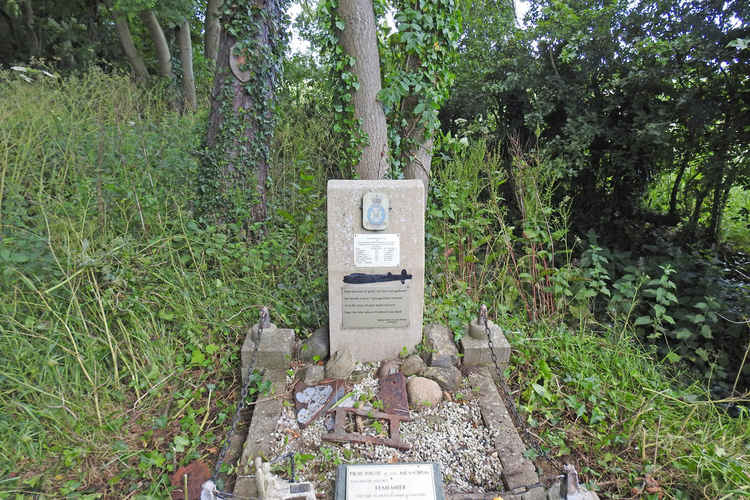 The memorial to the crew at Hatcliff Top.