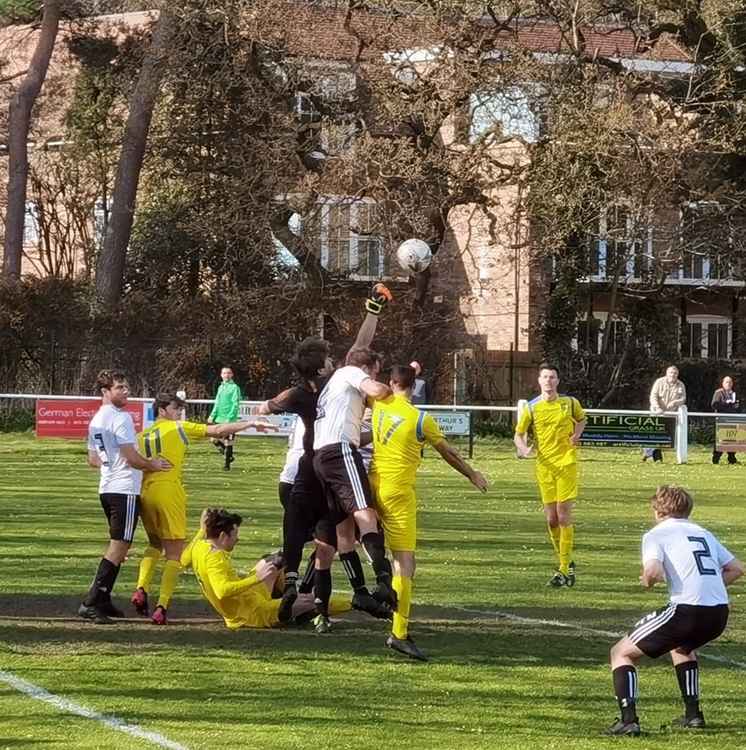 The First Team was up against FC Bootle St Edmunds at Gayton Park, going down 1–0 in a tough game. Pic: Bob Shaw