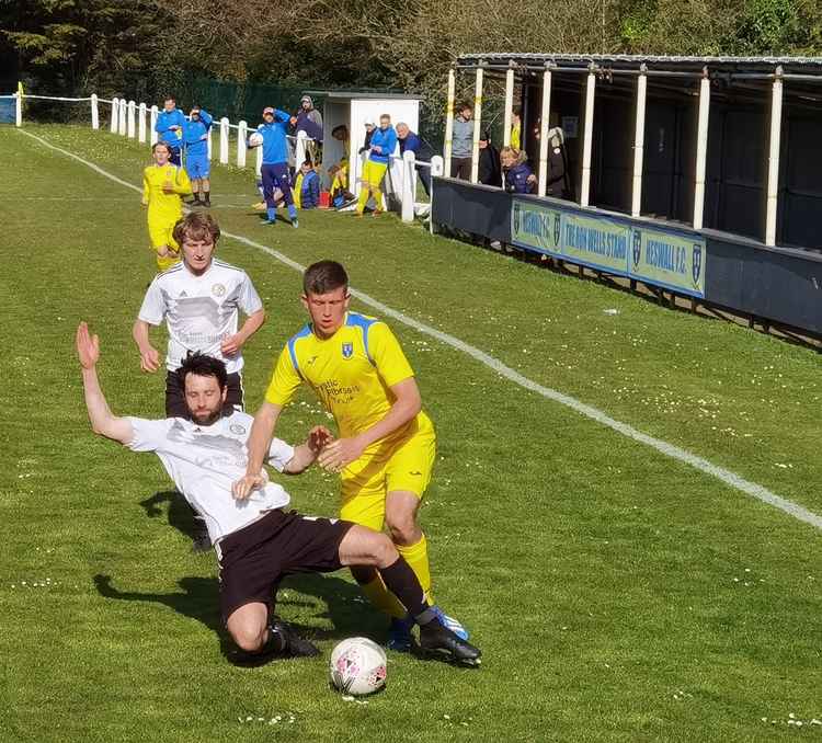 The First Team was up against FC Bootle St Edmunds at Gayton Park, going down 1–0 in a tough game. Pic: Bob Shaw