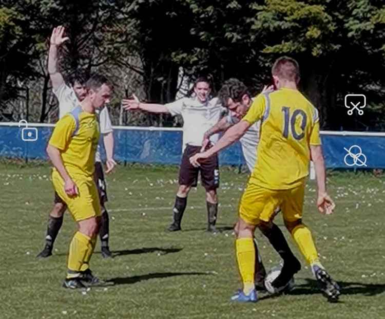 The First Team was up against FC Bootle St Edmunds at Gayton Park, going down 1–0 in a tough game. Pic: Bob Shaw