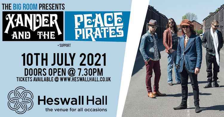 Xander and the Peace Pirates play Heswall Hall in July