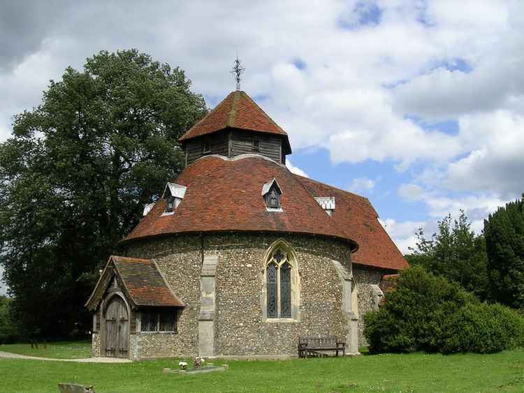 Little Maplestead's round church.