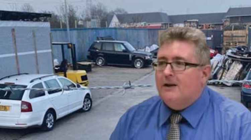 Cllr Rob Gledhill says action has been taken over illegal car site.