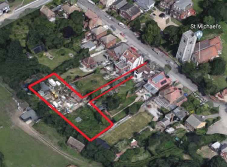 The site of the planned new houses.