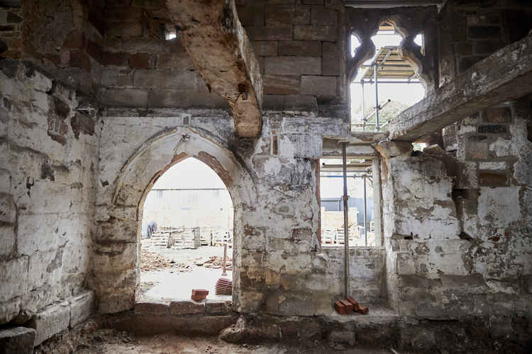 Interior windows at Storeton Hall (Credit Mark Waugh)