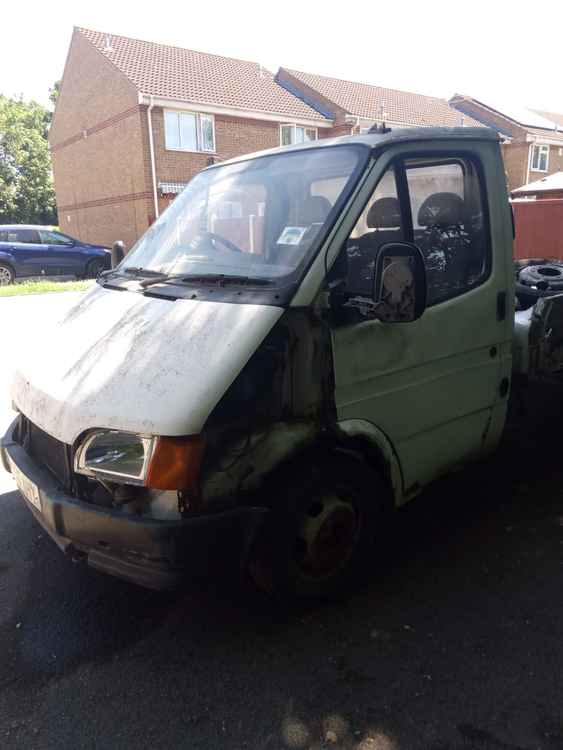 The vehicle linked by residents with the fly-tipping.