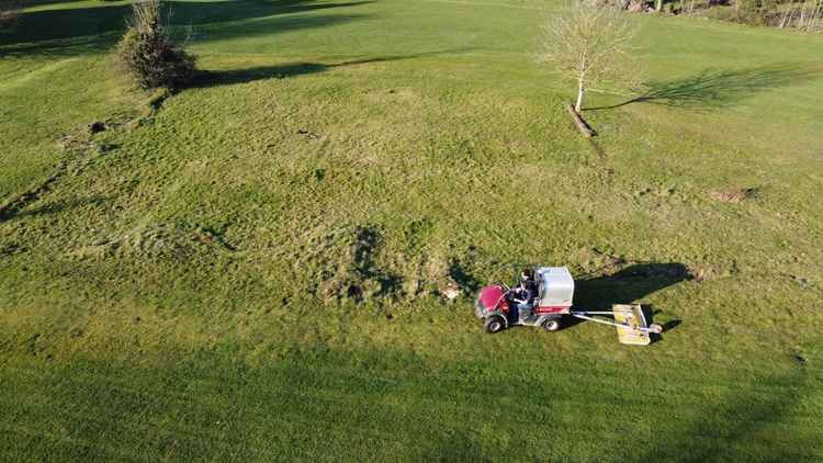 Ground penetrating radar research took place at the golf club.