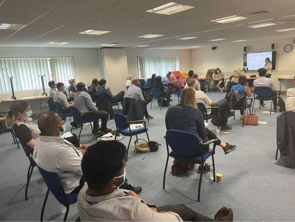 Some of the new doctors learning about life at Basildon and Thurrock Hospital