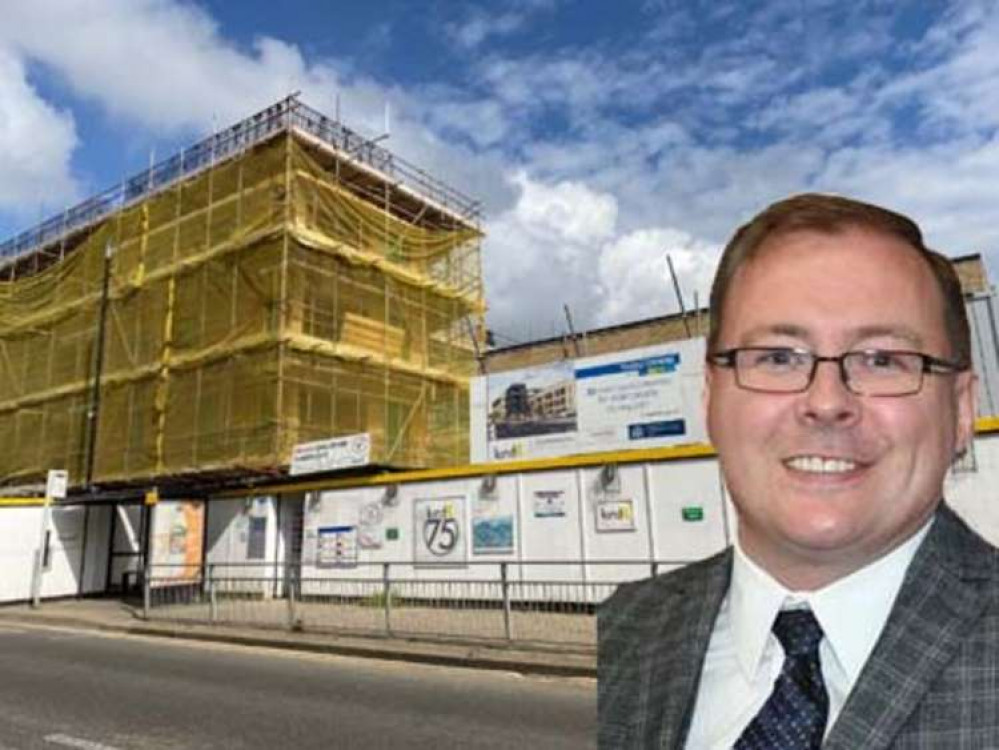 Cllr Luke Spillman has highlighted the council's efforts to provide new homes, including the development currently under construction in Tilbury.