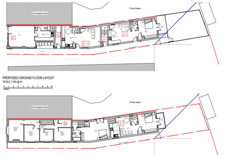 How the new building would be laid out