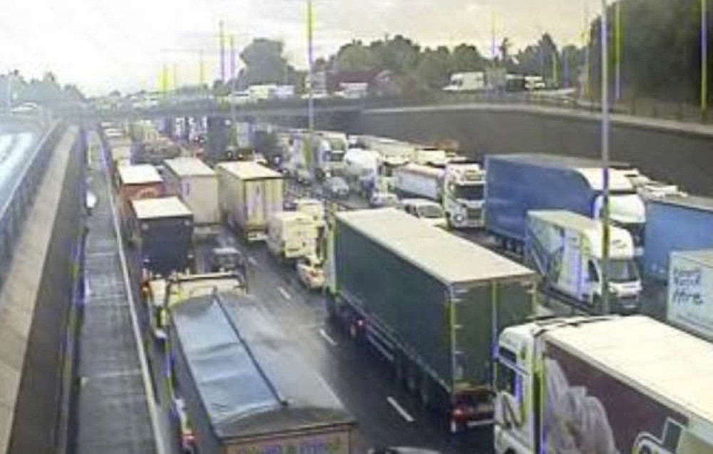 Significant congestion on the M25 in Kent this morning.