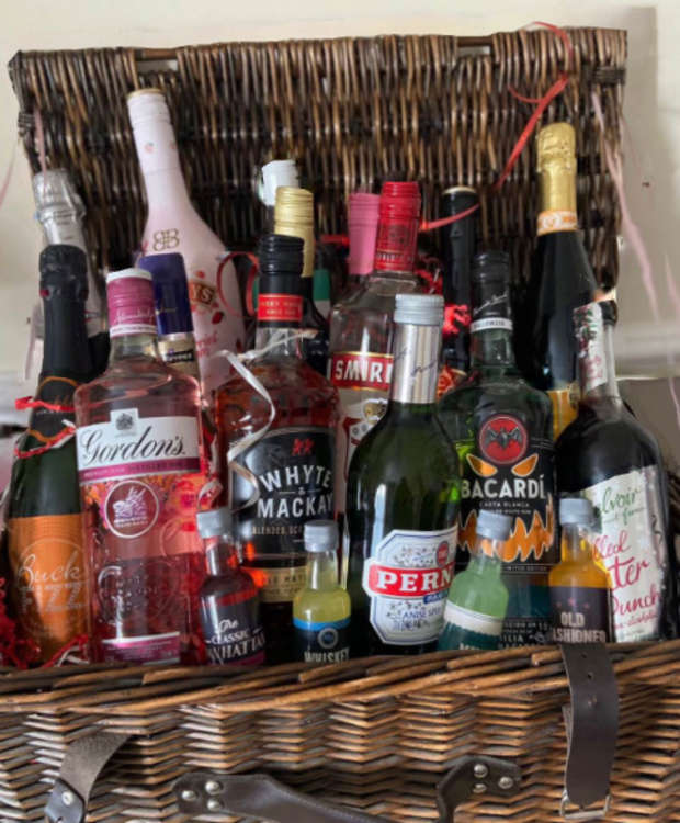 This festive hamper is one of the prizes.