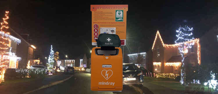 This year's lights in Stanford and Maple Park will be raising funds for a new 24 hour public access defibrillator, similar to the one installed at Treetops.