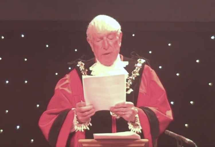 The new mayor, Cllr George Davies