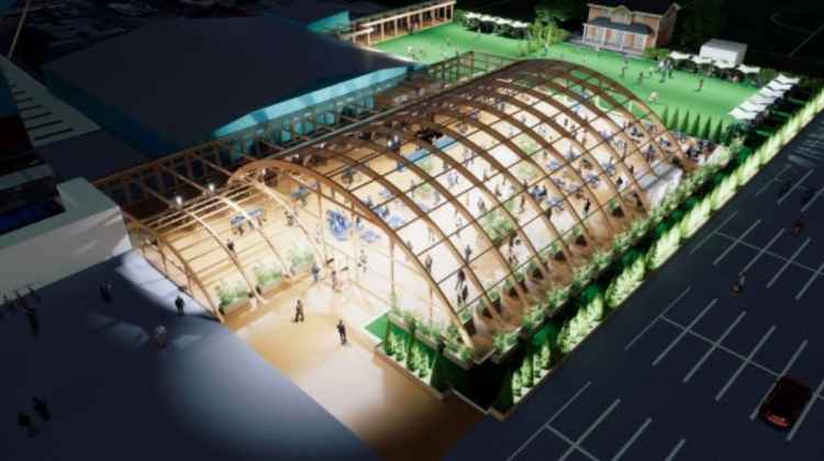 This is what the new fan park could look like (Credit: Tranmere Rovers Trust)
