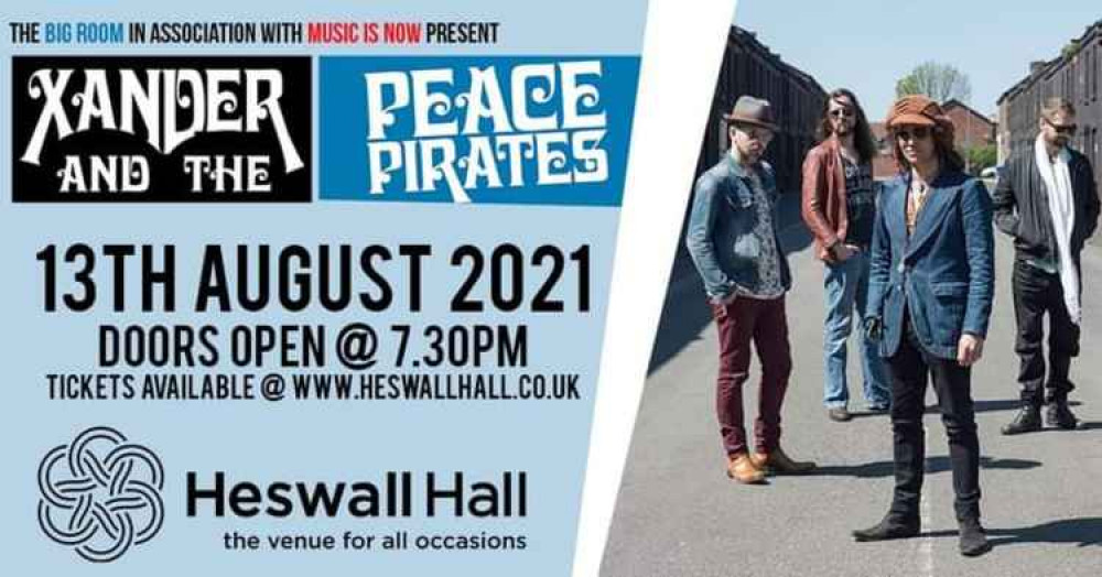 Xander and the Peace Pirates are among Heswall Hall's line up of music gigs