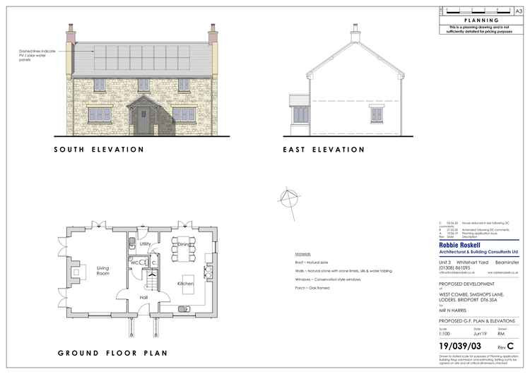 How the proposed new home at Loders might look. Courtesy Robbie Roskell