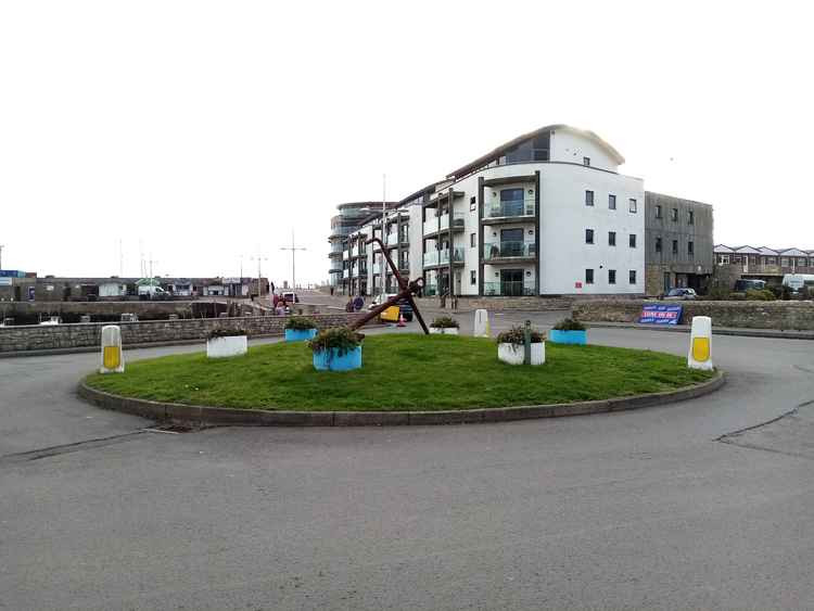 Quayside and Esplanade in West Bay is closed to traffic