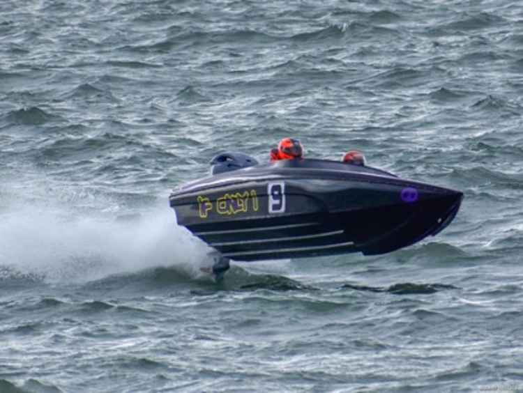 Boat 9, If Only, in their Banshee on Saturday Picture: Duncan Wallace (Sound Images)