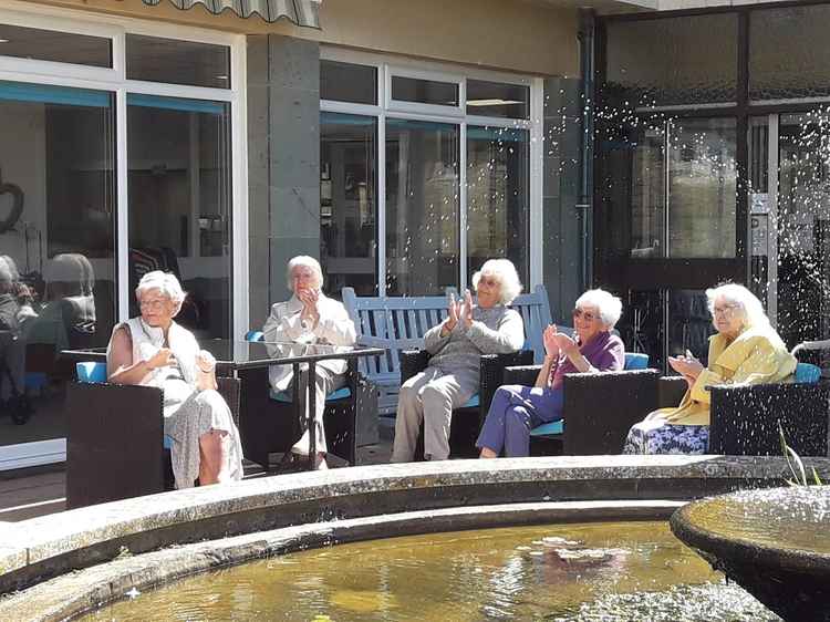 Residents at Harbour House care home in West Bay