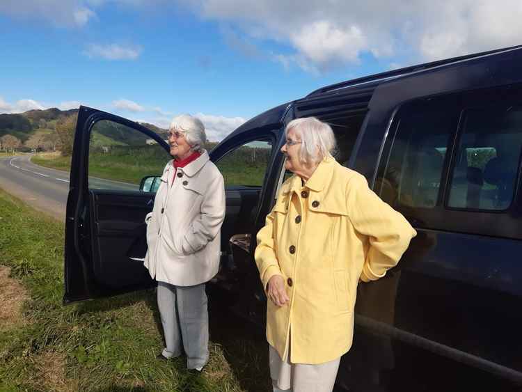 Residents at Harbour House care home in West Bay enjoy a trip out