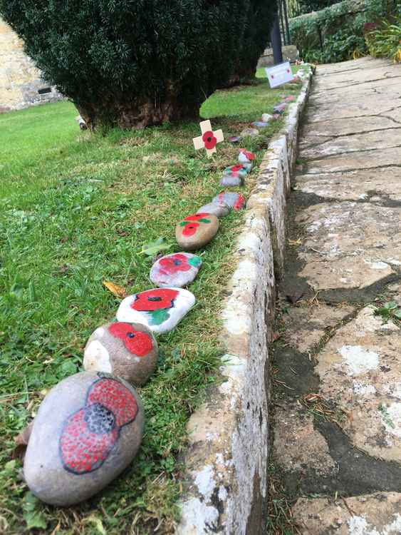 The stones at St Mary's Church, Walditch