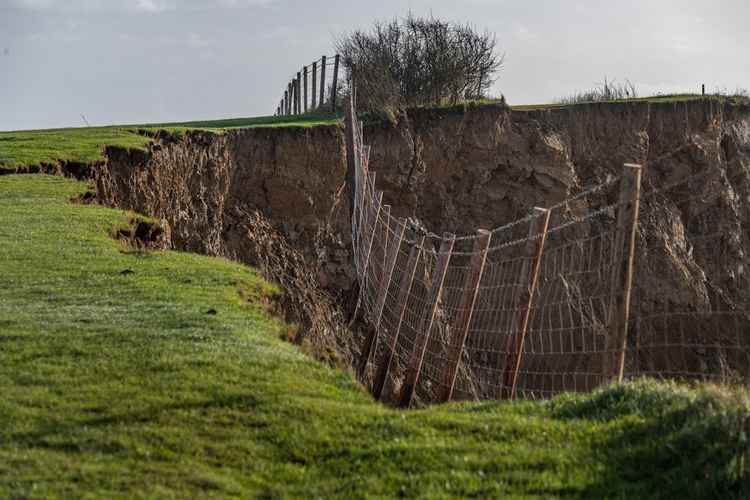 Large cliff fall near Eype Picture: James Loveridge