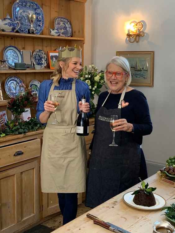 Julie Montagu and celebrity chef Darina Allen