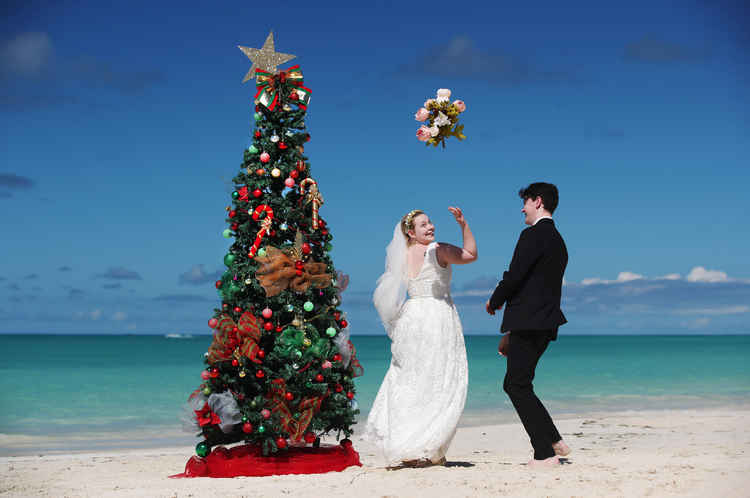 Mr and Mrs White-Christmas in Antigua Picture: Virgin Atlantic