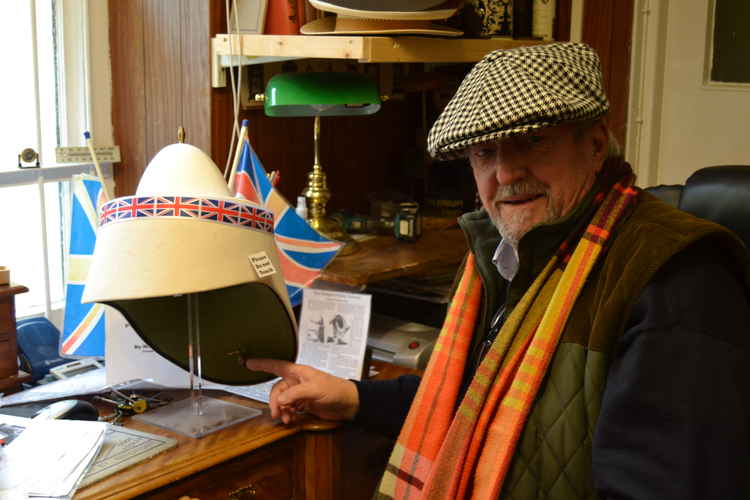 Roger Snook with the Bridport Water Helmet