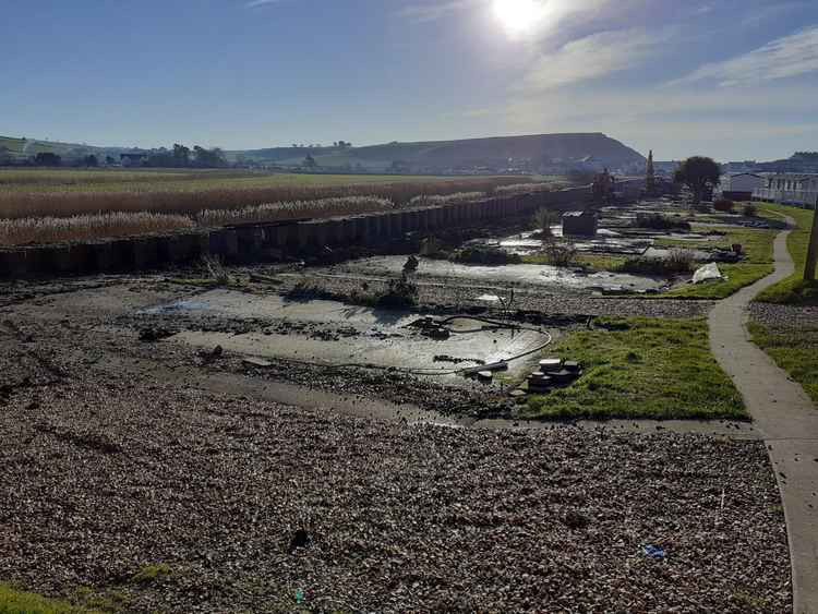 The riverbank improvement works are making good progress