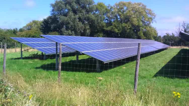 A 250kW solar array in somerset, similar to the one proposed for Bridport