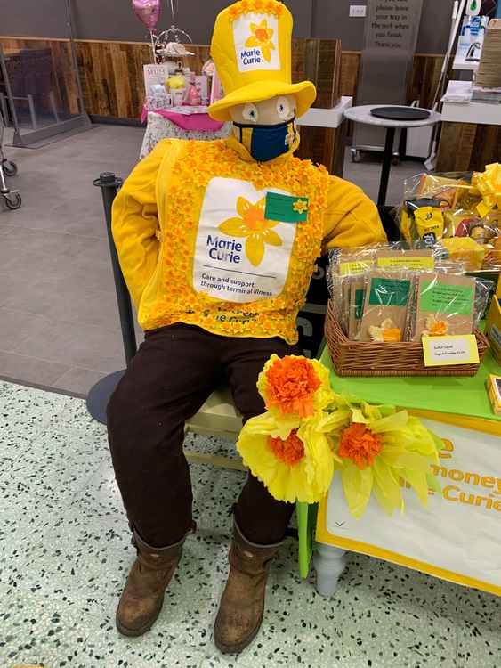 BOB on the Marie Curie stall at Morrisons