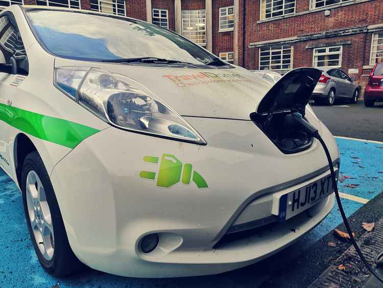 A new electric car charge point has been installed in West Bay Road car park