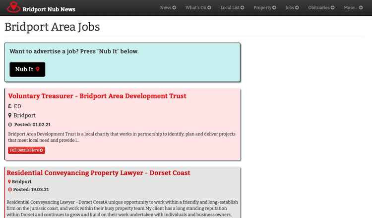 Jobs in Bridport: Here are the latest vacancies