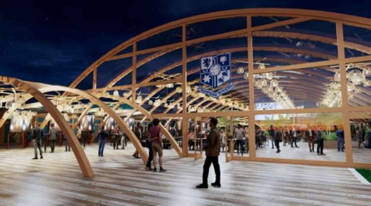 This is what the new fan park could look like - Picture: Tranmere Rovers Trust